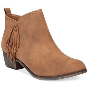 Tan Fringe Ankle boots